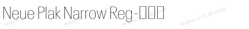 Neue Plak Narrow Reg字体转换 Neue Plak Narrow Reg字体转换
